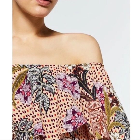 ZARA  off the shoulder women's dress large NEW!!! - Picture 4 of 6